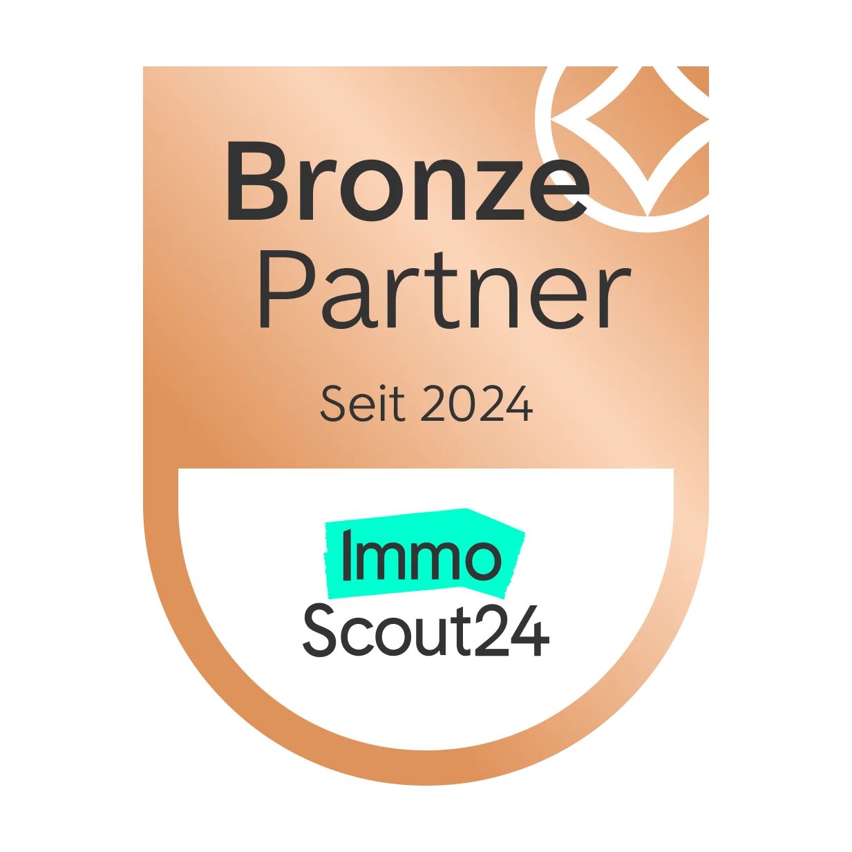 Stegmeier & Weber Immobilien ist seit 2024 Bronze Partner von ImmoScout24.